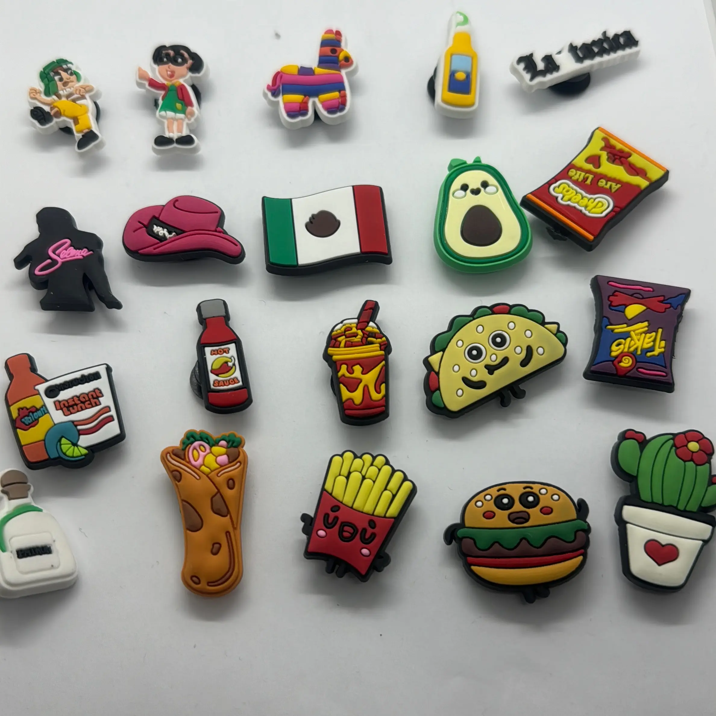 Charms for crocs shoes mexican set 20 pcs Decor Charms for crocs shoes mexican set 20 pcs Decor