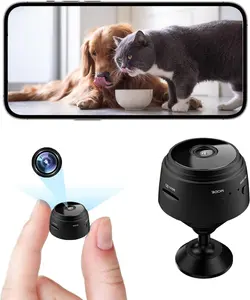720P Mini WiFi Security Camera Wireless Battery Powered Small Surveillance Cam for Home Baby Pet Indoor Monitoring Easy Install