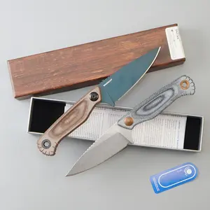 BM203 straight blade knife, fruit knife, pocket knife, EDC multifunctional knife, durable linen handle, premium small knife, top gift choice