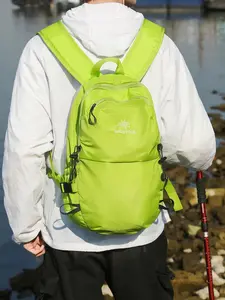 1PC Men's backpack with zipper closure, Durable nylon daypack, versatile, Multi Purpose Rucksack, suitable for daily commuting, outdoor travel, sports cycling, hiking, camping, suitable for students, campus, men's backpack