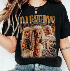 Vintage Daenerys Targaryen Shirt, Vintage 90s Bootleg Style T-Shirt, Gift For Women and Men, Unisex Tee