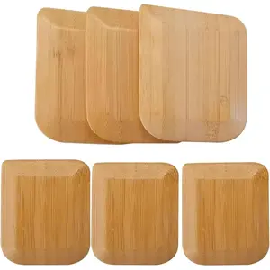 Bamboo Pot Scraper Tool (6-Pack), Size 2.8inch x 2.4inch