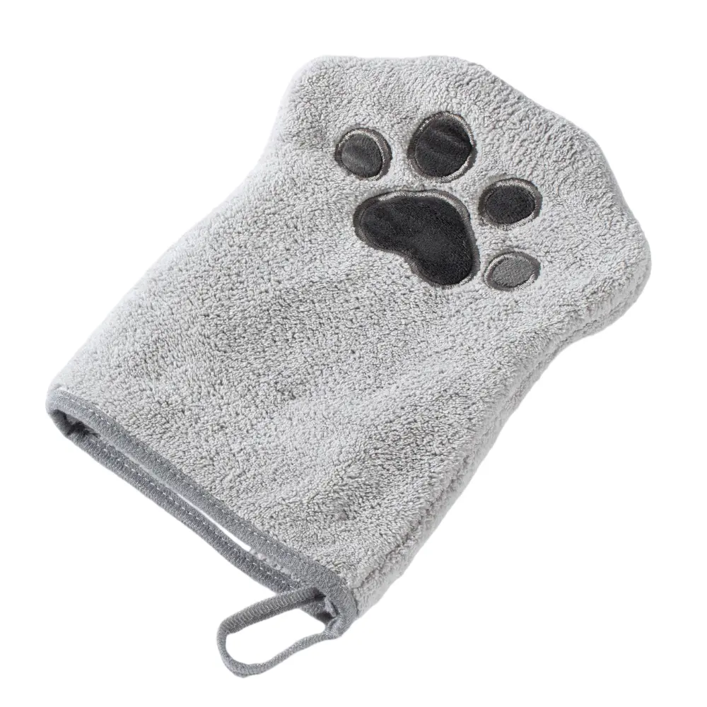 Muddi Mitt Reusable Microfiber Pet Grooming Glove Towel | Eco-Friendly Machine Washable Pet Bath Mitt, Durable Cleaner Replaces Disposable Pet Wipes | Effective Dirt Remover, Soft Double-Sided Paw & Coat Washer for Dogs Cats