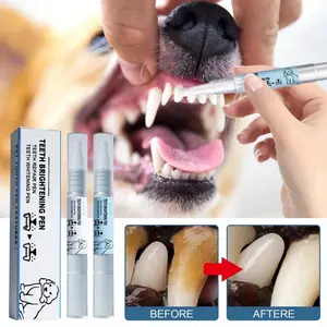 Pet tooth cleaning tool, pet beauty toothbrush set, gingival stone remover, tartar scraper, dog tooth stain cleaning pen.
