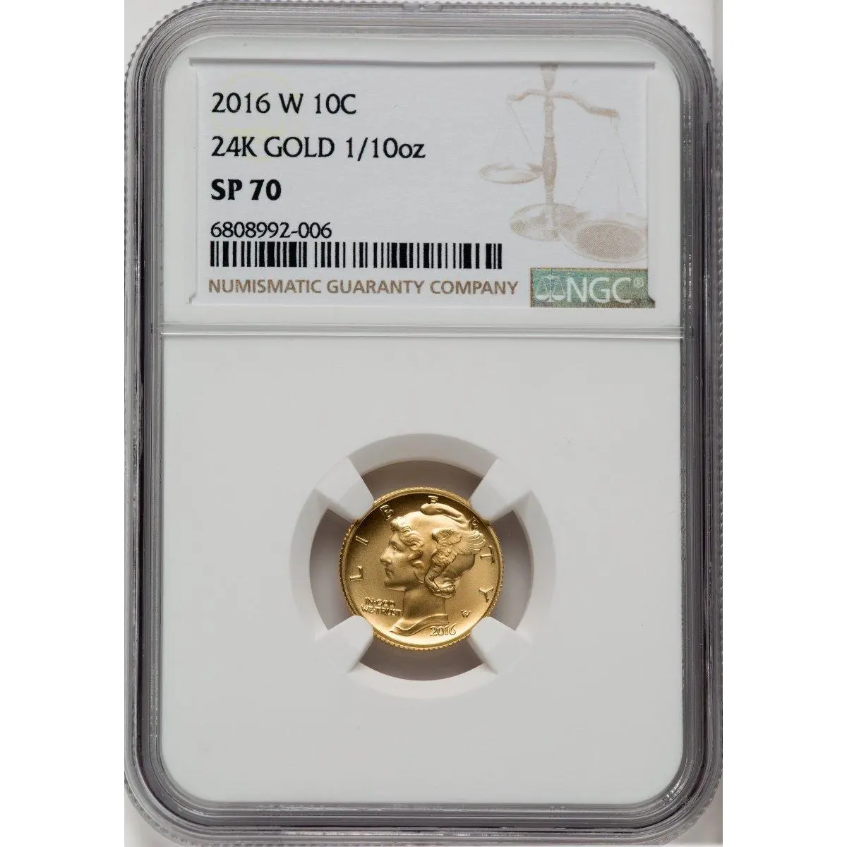 Modern Commemoratives (2016-W 10C-50C Gold Centennial Three Coin Set, SP Brown Label)