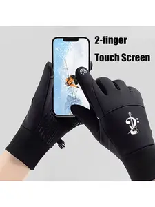 Black Winter Gloves with Musical Instrument Bass Clef Violin Print for Outdoor Activities and Daily Use  Touchscreen Compatible  NonSlip Grip  Suitable for Music Lovers and Instrument Players  Ideal Birthday Christmas Holiday Gift for Men Women