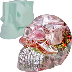 Skull  Molds, 3D  Skeleton Skull Epoxy  Molds for Casting Arts Crafts,  Decor, Parties and Holidays