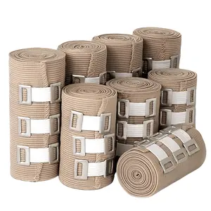 5-piece set of advanced elastic bandages |     Achieve strong compression with additional clips, suitable for sports, wrists, ankles, and feet