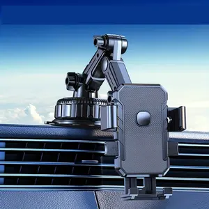 Innovative Mechanical Arm Truck-mounted Phone Holder With Suction Cup, Providing 360-degree Rotation And Super Stable Suction Power. The Upgraded Suction Cup Car-mounted Phone Holder With Fixed Base Will Be Available