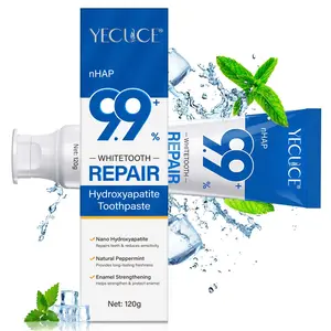 Nano Hydroxyapatite Remineralizing Toothpaste for Sensitive Teeth Care, Fluoride-Free Fresh Flavor Balm, Protects Enamel, Promotes Confidence Smile