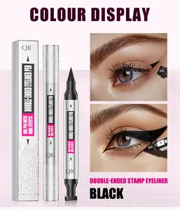 Black Liquid Eyeliner Stamp,Eyeliner Stamp Wingliner,Winged Eyeliner Stamp for Cat Eyes,Double-Side Waterproof Liquid Eyeliner Pen,Long-lasting Smudge-proof Eye Liner Makeup Tools,1 PC marker