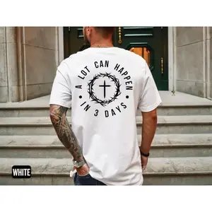 Christian Easter Tshirt, Men's Tee, Unisex Shirt, Religious Holiday Top, Scripture Tee, Resurrection Sunday Shirt, Full Size, Full Color simply southern