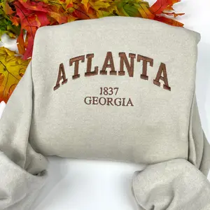Atlanta Embroidered Sweatshirts- Custom City Embroidered Sweatshirts ATL