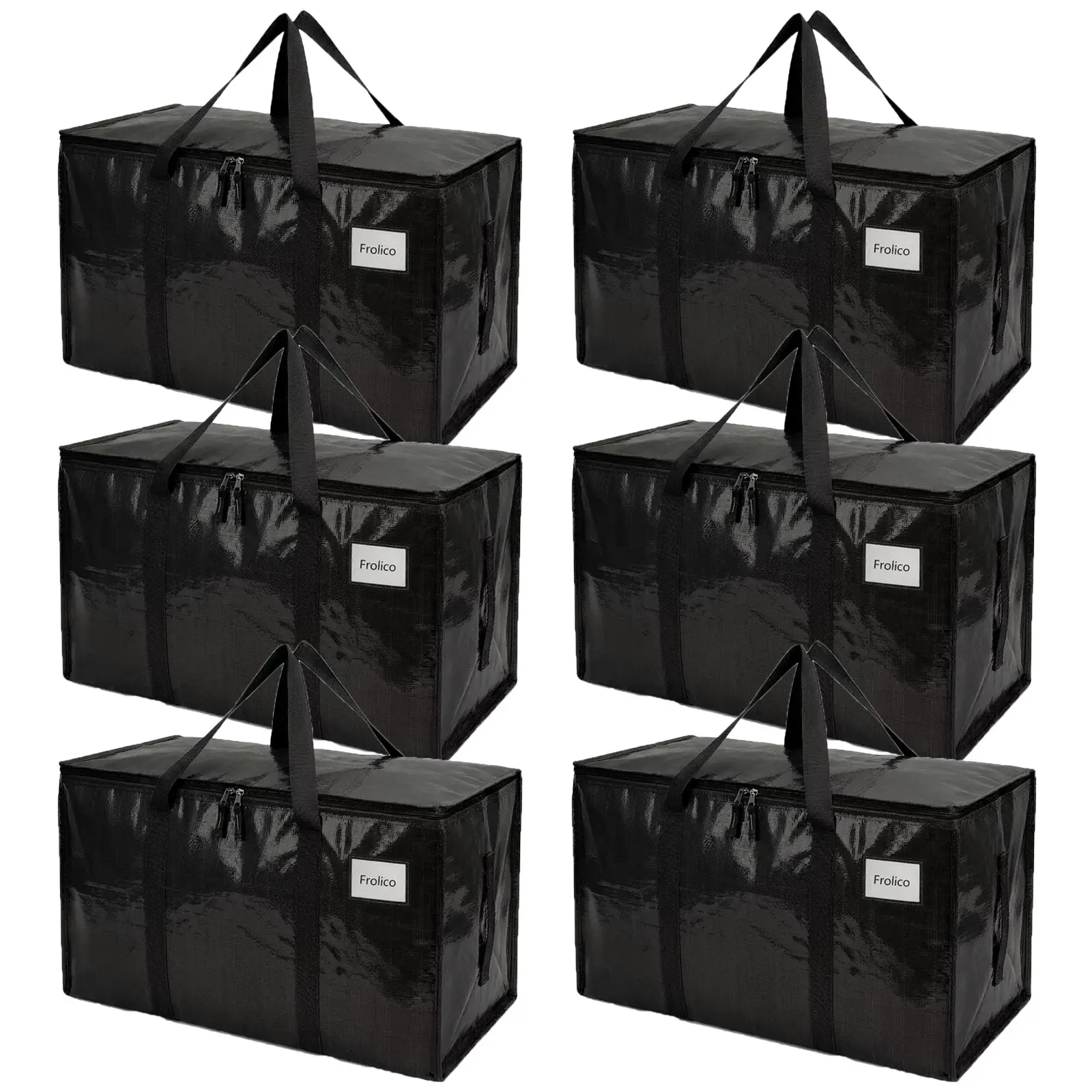 24 Gallon Extra Large Heavy Duty Foldable Moving Bags – Handles, Zipper & Label Pocket Included Perfect for outdoor camping — waterproof storage and organization. Available in 3 color options.