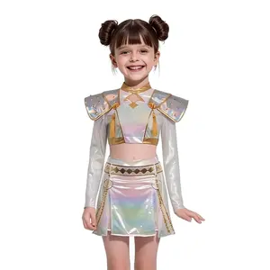 KPop Christmas Costume for Girls | Complete 2-Piece Holiday Dance Outfit | Viral TikTok Party & Concert Set for Kids & Teens