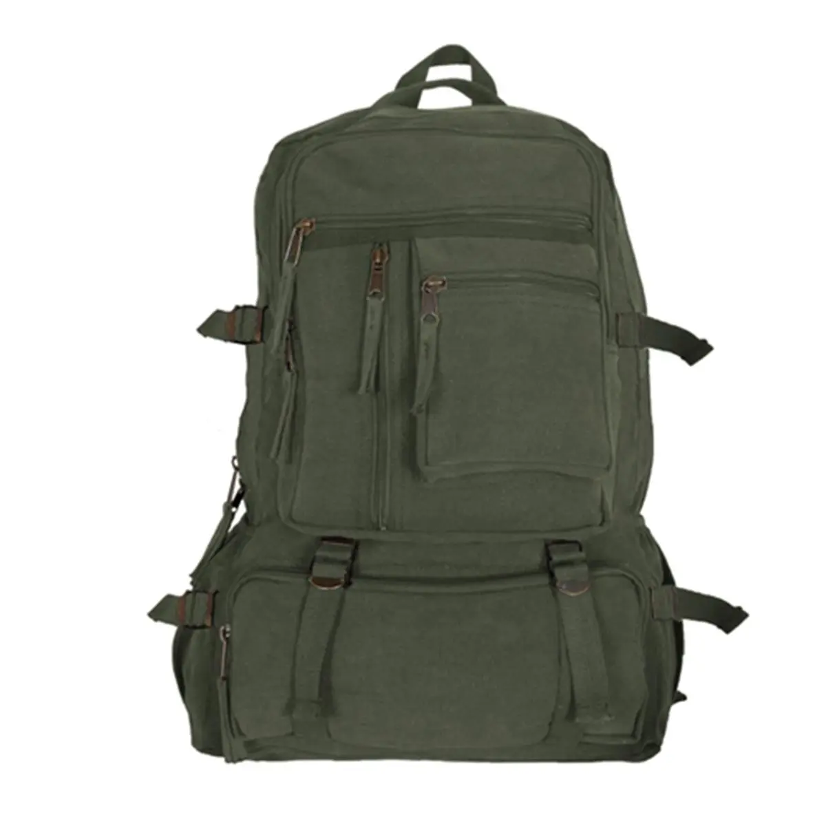 Fox Outdoor 43-780 Retro Cantabrian Excursion Hiking Backpack (No Leather Trim, Multiple Pockets, for Hiking/Light Outdoor Use), Hiking Backpacks, National Parks Adventure, Vintage
