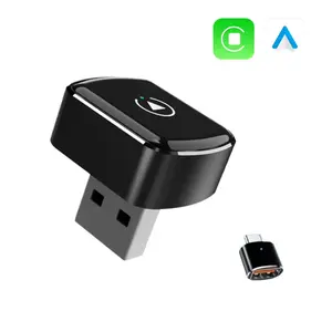 Wireless Carplay Dongle 2-In-1 Converter Adapter, Compatible with Oem Wired Carplay Vehicles, Easy Plug & Play Installation, Enhance Your Driving Experience