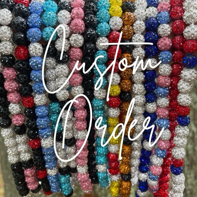 GS Baseball Mama Custom Baseball Drip Necklace - Stretchy Design with Multiple Sizes and Color Options