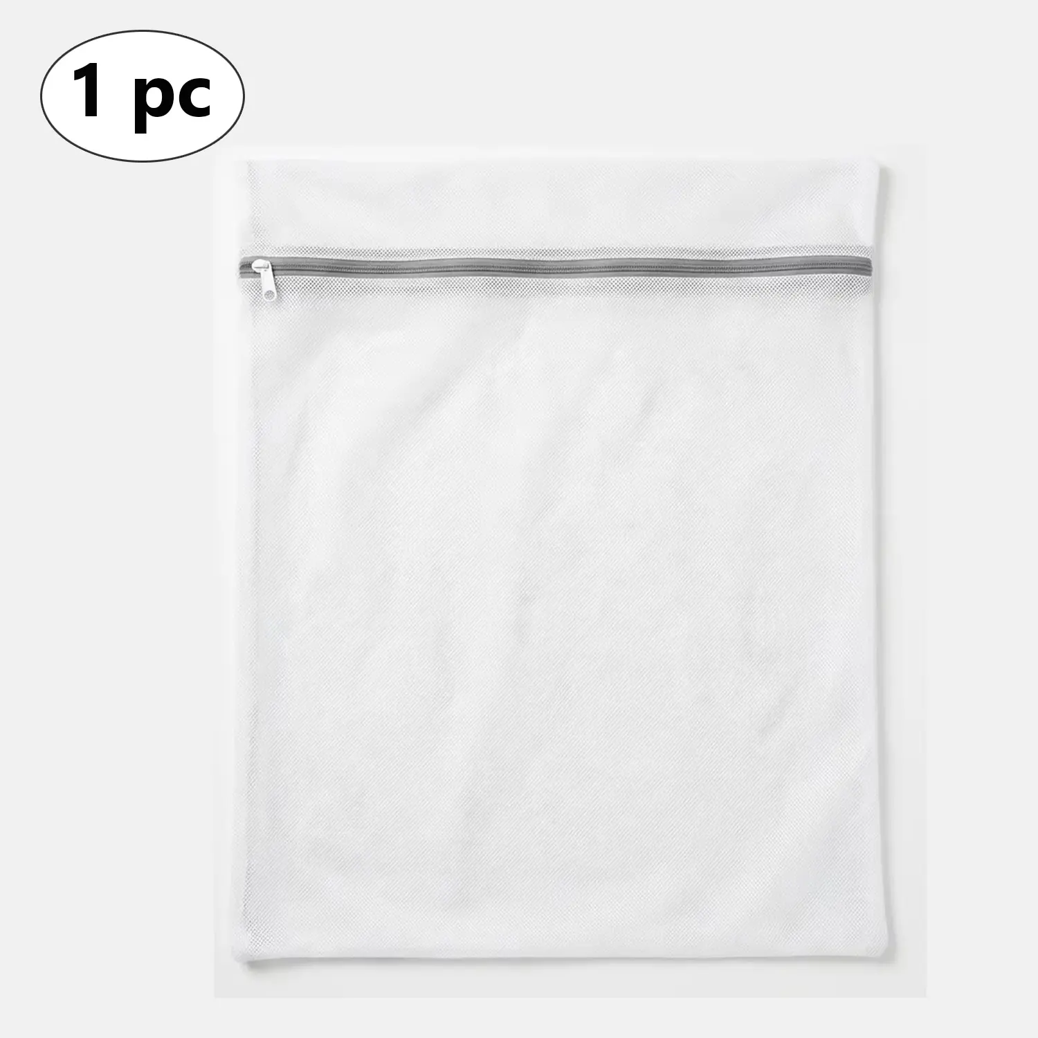 Wire Mesh Washing Bag for Delicate Items - Transparent Zipper Closure, 1-Pack Home Laundry Tool Accessory for Washing Machines, Wire Mesh Washing Bags
