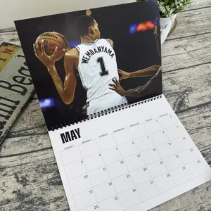 Wemby 2026 Calendar, Basketball Merch, Gift For Fans