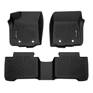 Fit For 2018-2023 Toyota Tacoma Double Cab All Weather TPE Floor Mats Liners
