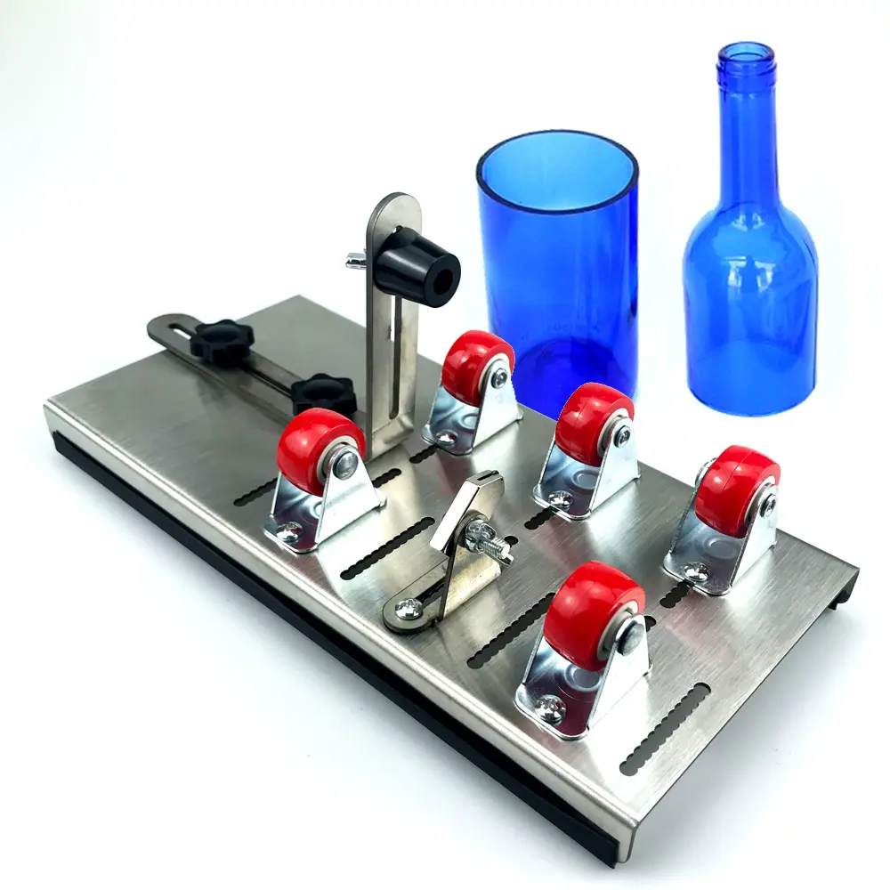 DIY Glass Bottle Cutter Stainless Steel Glass Bottle Porcelain Bottle Ceramic Bottle Cutting Tool Hand Wheel Wooden Ball