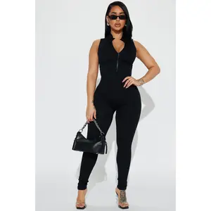 Johanna Seamless Jumpsuit - Black