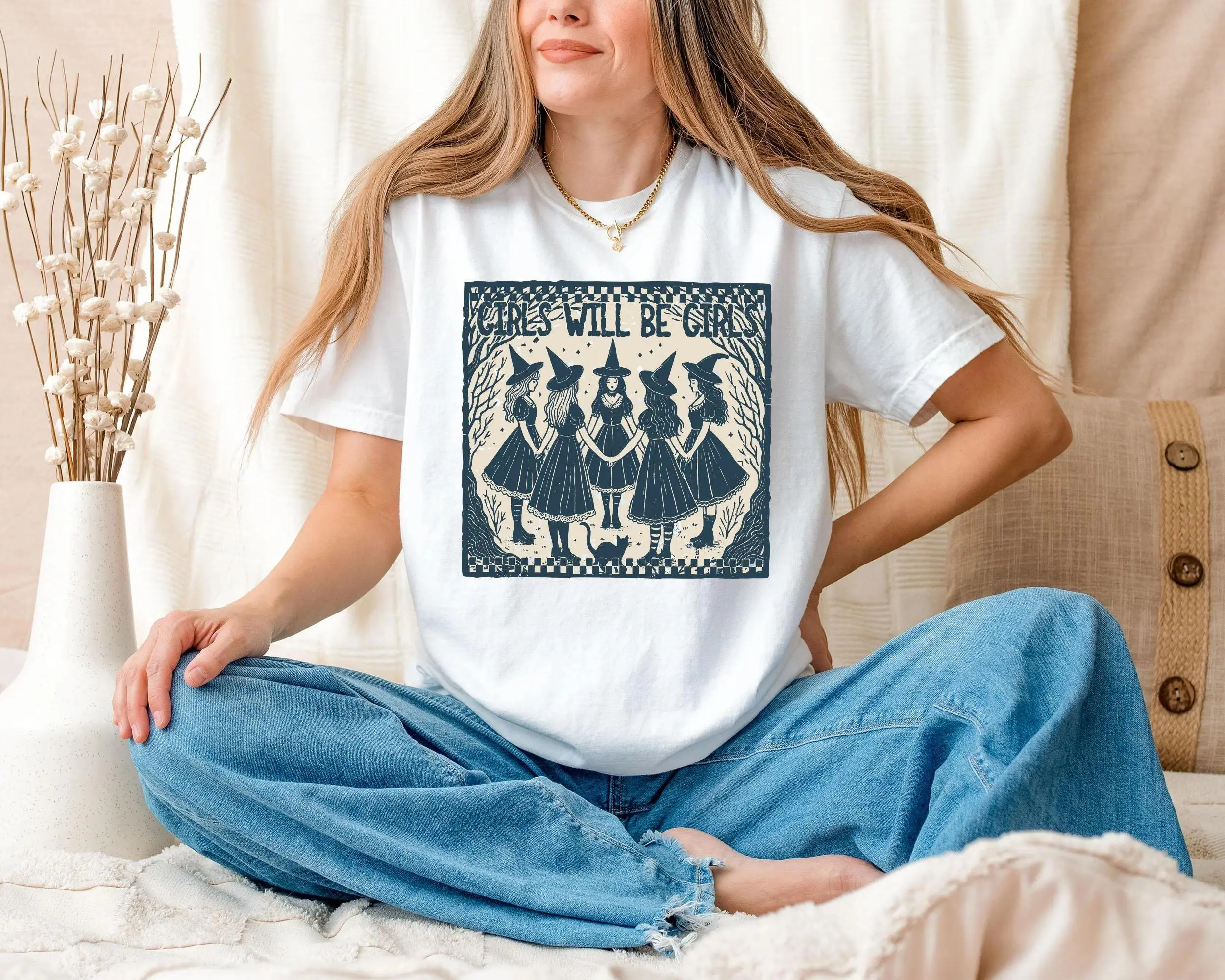 Vintage T-Shirt for Men Wome Will Be T-Shirt for Men Wome Witch Shirt Funny Witch Vintage Shirt Halloween Women Shirt Witchy Vibes Feminist Top Womenswear Crewneck Tshirt Shortsleeve