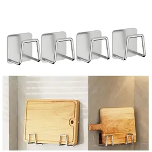 Stainless Steel Storage Rack, 4, 6 or 8 Pieces Kitchen Sink Drain Drying Rack and Bathroom Sponge Holder, Cleaning Sponge Rack Kitchen Accessory, Bathroom Counter Storage-MM1