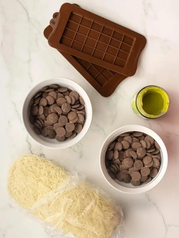 JUMBO Pistachio Kataifi Dubai Chocolate Bar KIT LARGE - make it yourself Dessert - Jumbo EXTRA LARGE SIZE Bonbon Snack dubai chocolate bar, snack, viral.