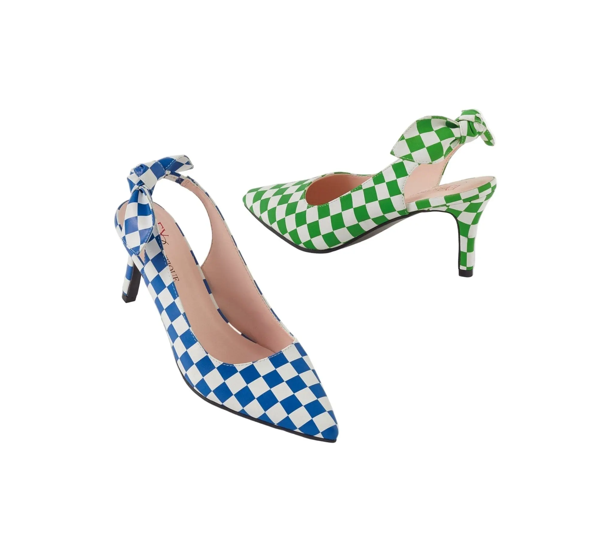 Checks 'n' Bows Slingback