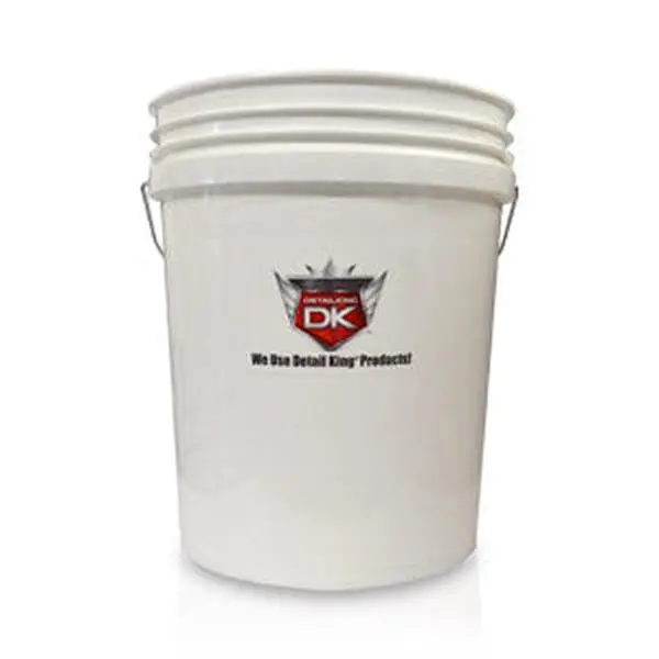 Detail King Detailing Bucket - Large, Heavy-Duty Plastic Home Care Bucket for Car Washing, Bucket For Cleaning, Metal