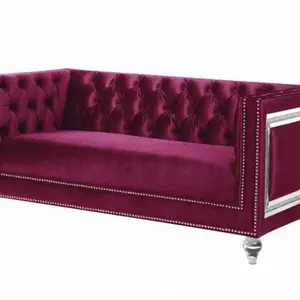 Burgundy Loveseat