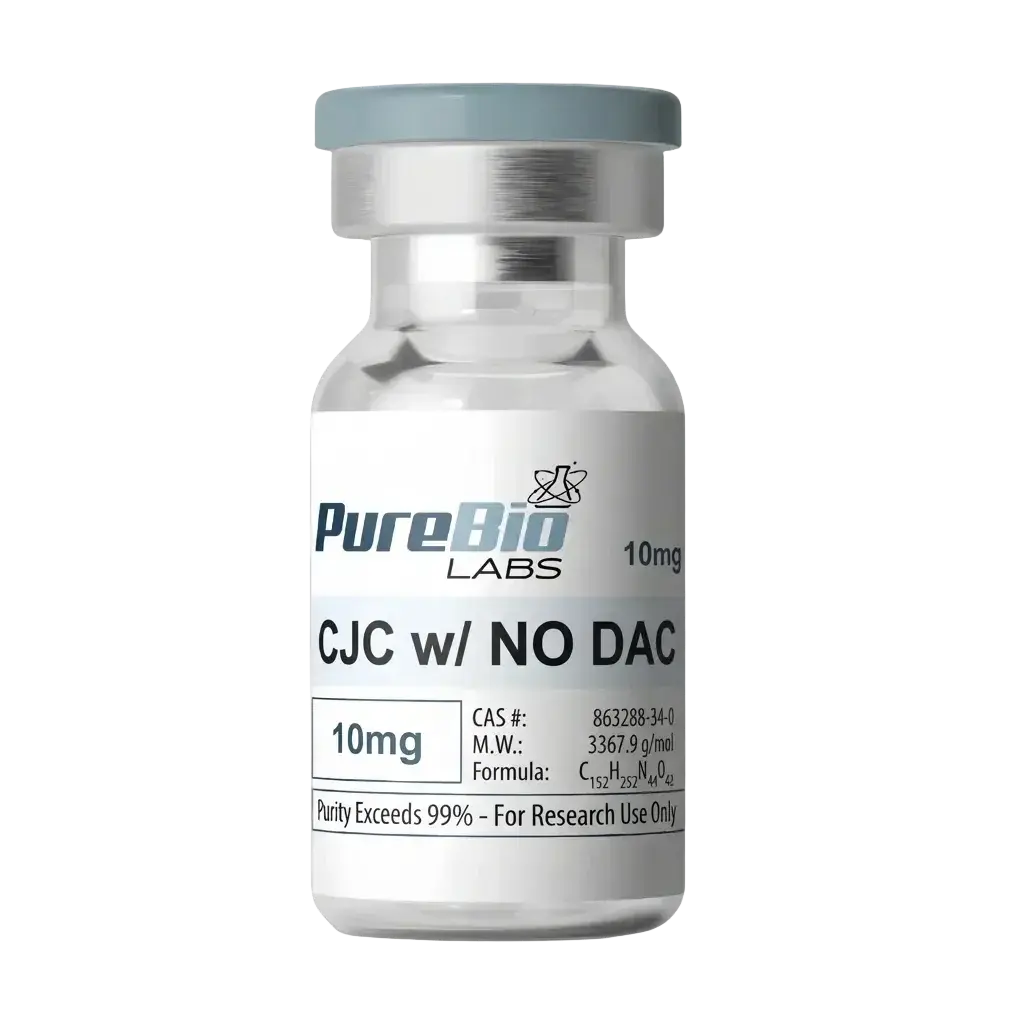 CJC-1295 No DAC Vial, 10mg - Laboratory-Grade Research Supply for Research & Laboratory Applications