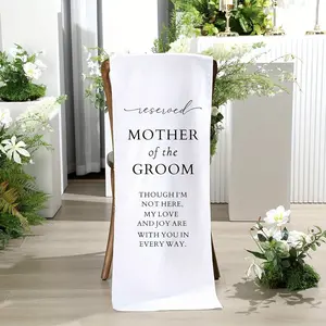 Mother of the Groom Wedding Memorial Reserved Chair Sign, Linen Memorial Sign for Loved Ones, Sympathy Gift for Loss Seat Celebration, Home Decor