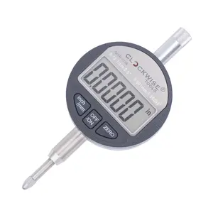 Clockwise Tools 0-0.5 Inch/12.7mm Digital Indicator, Inch and mm Conversion, 0.00005" Resolution