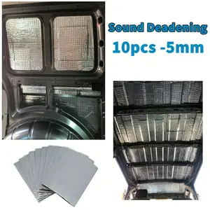 Premium 10/20 Pcs 5mm Automotive Sound Dampening & Heat Shield Mats - Easy Install Noise Reduction & Thermal Insulation for Cars, Vans & Compact Vehicles