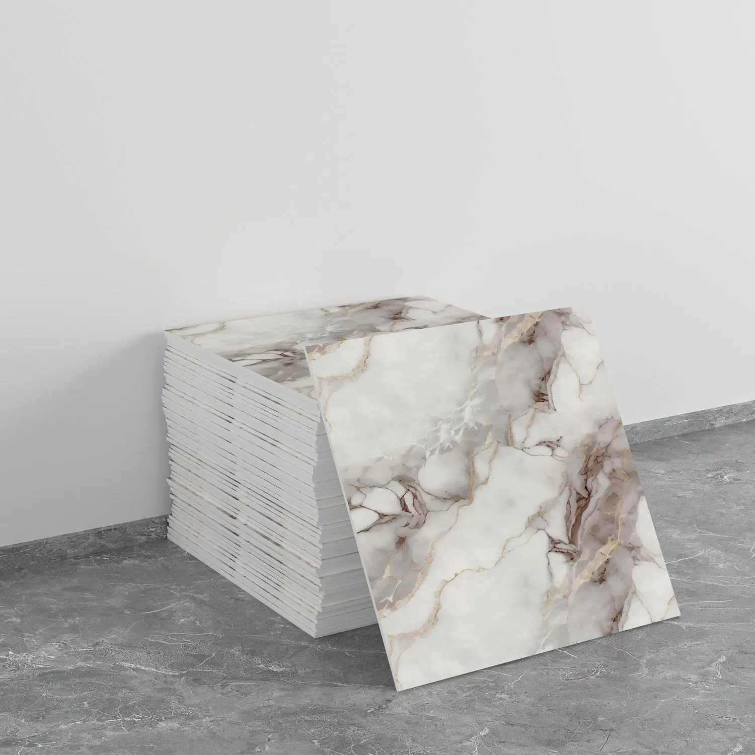Marble sticker waterproof bathroom wall panels, PVC kitchen tiles, colored non-tile appearance, 11.8"x11.8", 10/20 piece set, Waterproof Marble Stickers