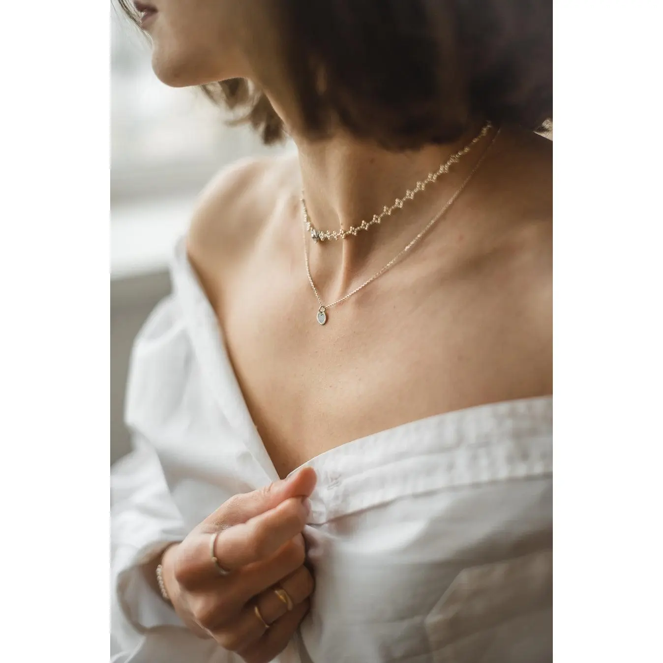 Layered Chain Necklace Set — 3 Pieces