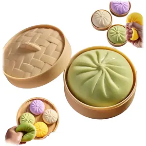 Giant Dumpling Squishy, Super Soft Giant Squishy Dumpling, Jumbo Dumplings Squishys, Large Stress Relief Squishys Dumplings for Everyone Anxiety Relief (Green)