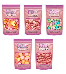 Freeze Dried Candy Burst Fruit Burst Fruity Bite Sweet Gift Sour, Original all Reds and all Pink Flavor Crunch