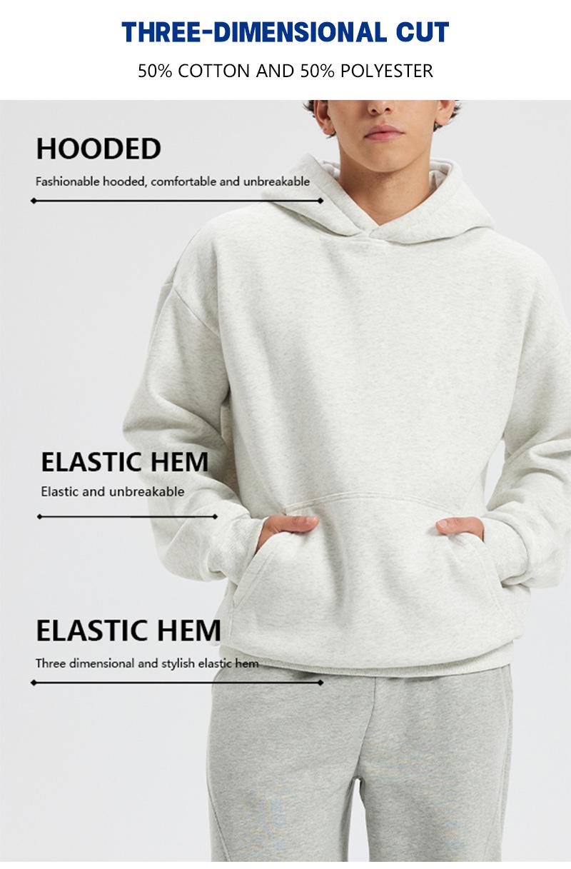 Men's Ribbed Elastic Plain Cotton Basic Hooded Sweatshirt - Autumn Winter New Menswear Top, Loose Long-Sleeve, Soft Minimalist Casual Athletic, Kangaroo Pocket, Breathable, Suitable for Running, Basketball Men's Ribbed Elastic Plain Cotton Basic Hooded Sweatshirt - Autumn Winter New Menswear Top, Loose Long-Sleeve, Soft Minimalist Casual Athletic, Kangaroo Pocket, Breathable, Suitable for Running, Basketball