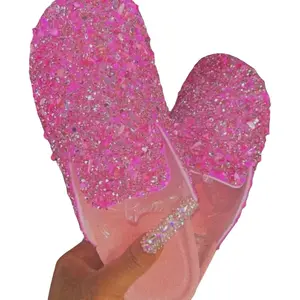 iPINKyswear Diamond Packed Mules - Women's Footwear - Walking Shoes Girl Decor Comfort