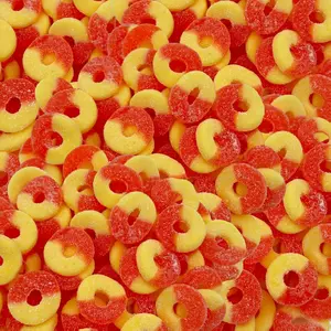 Peach Rings | 1-Pound Pack |Gummy Candy | Sour and Sweet