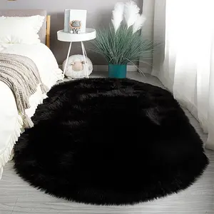 Modern Home Decor Soft Long Pile Carpet, Durable Non-Slip for Bedroom Living Room Study, Indoor Knitting Design, Fluffy Modern Rug, Fluffy Area Rug