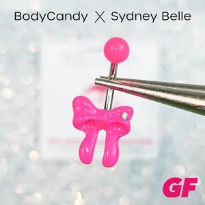 Sydney Belle Girlfriend Collection Pretty Pink Bow Belly Ring navel ring
