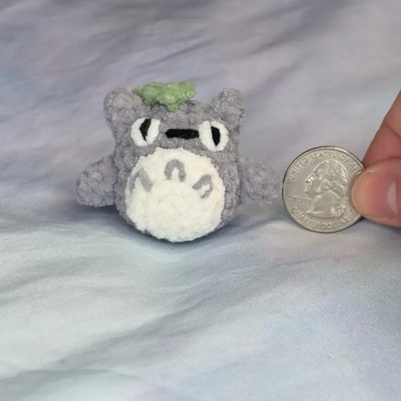 Crochet Totoro Mini Plushie Micro Handmade Amigurumi