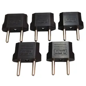 US USA to EU Euro Europe adapter Power Jack Wall Plug Converter Travel Adapter 5PACK