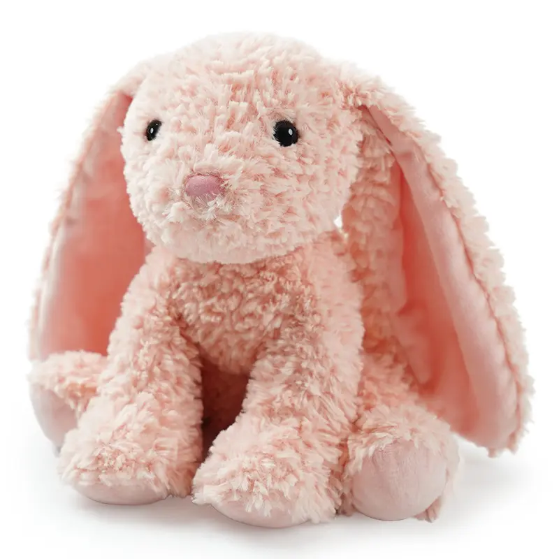 Plush Pink Bunny Stuffed Animal, Bunny Rabbit Weighted Stuffed Animals, Cute Plush Toys for Children Soft Doll with Ears for Girls Birthday Christmas Easter Bunny Doll for Kids