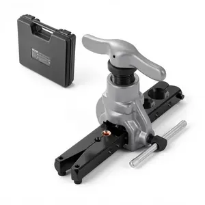 VEVOR Flaring Tool HVAC, 45 °   Eccentric Single Flaring Tool for 3/16" - 3/4" Copper Aluminum Tubes, Copper Pipe Flare Tool Kit for Refrigeration Air Conditioner Repair - Toolbox Included